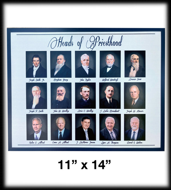 Heads of Priesthood Photo-quality print: 11x14 Landscape