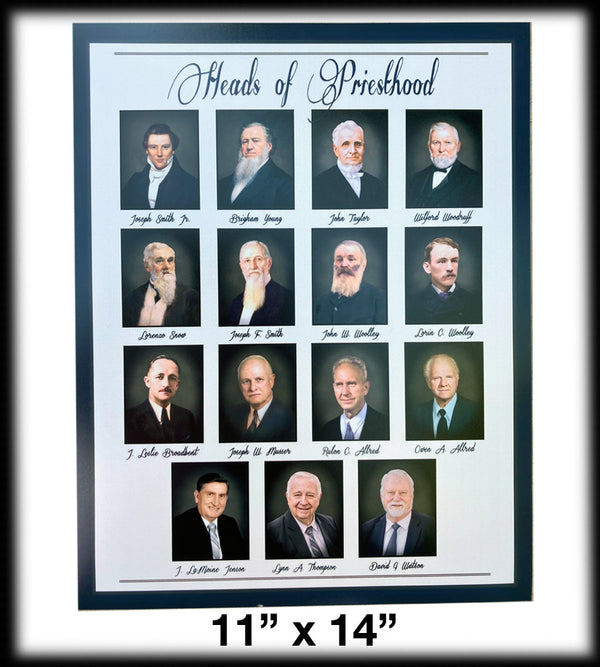 Heads of Priesthood Photo-quality print: 11x14 Portrait