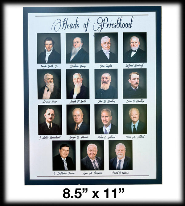 Heads of Priesthood Photo-quality print: 8x10 Portrait