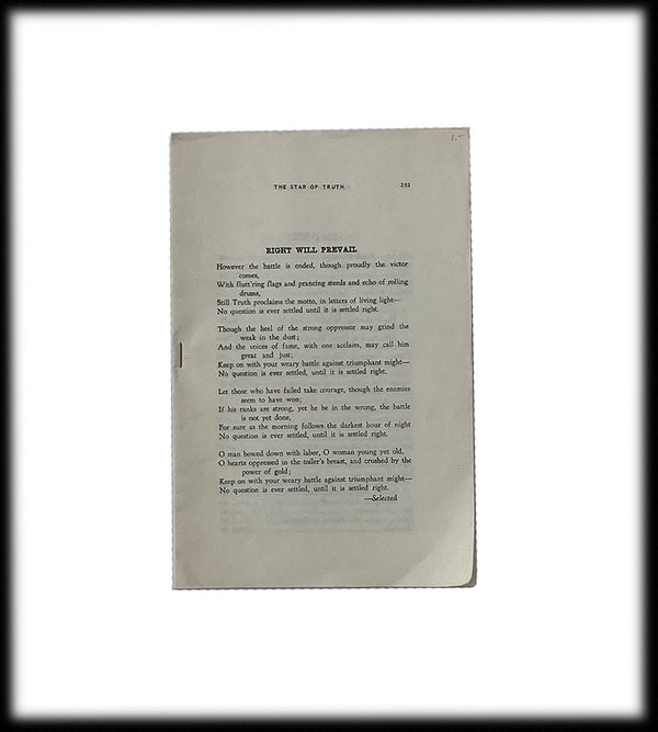 Marriage, Ballard-Jenson Correspondence (single pamphlet—unbound)