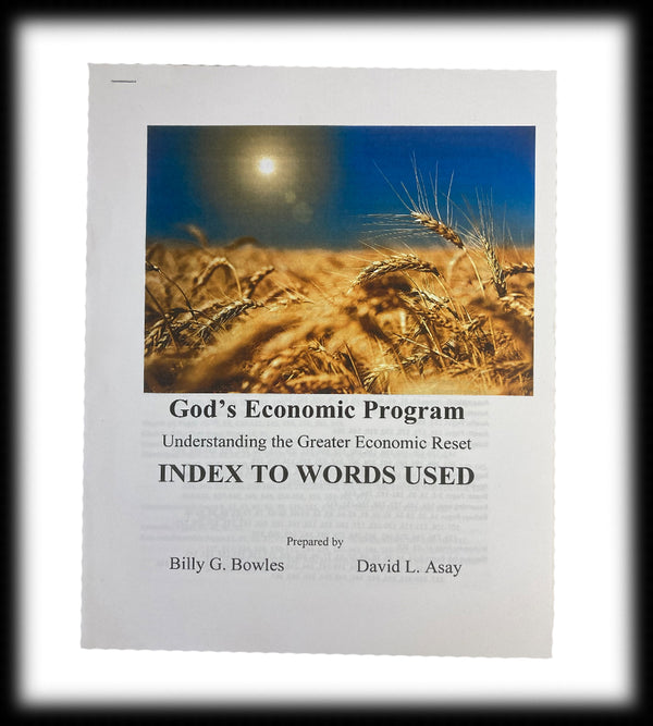 God's Economic Program with Index Supplement